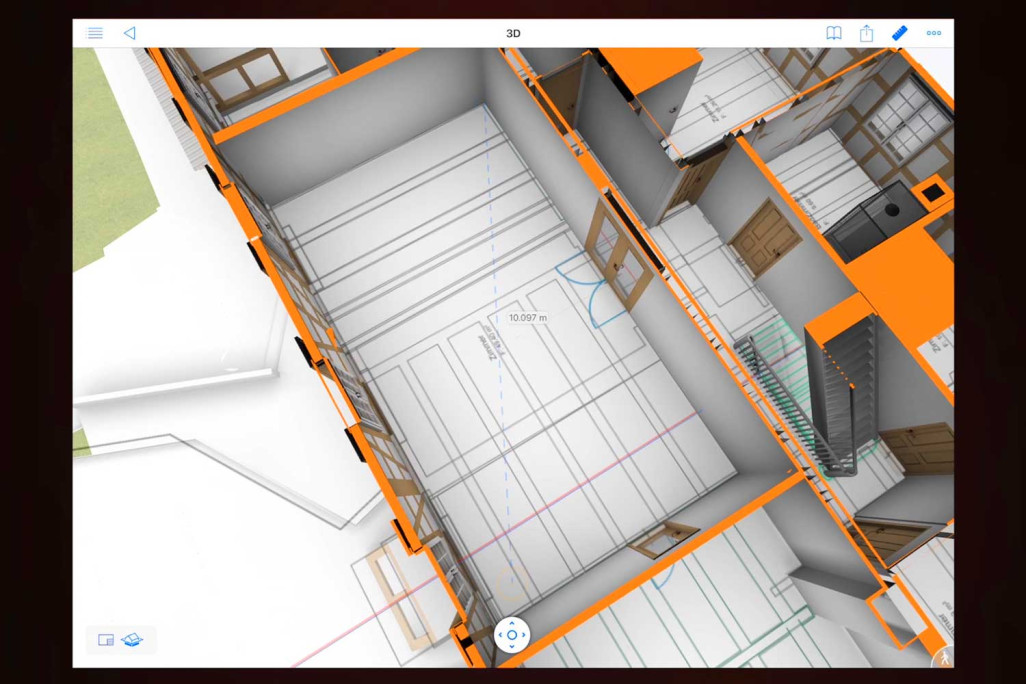 BIMx-3D-Modell, aus Grundriss messen, HMQ AG