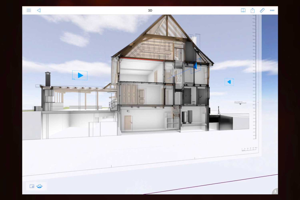 BIMx 3D-Modell, Querschnitt, HMQ AG