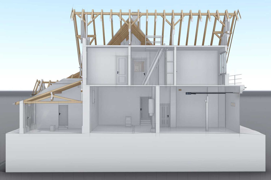 Aarau, 3D-CAD-Modell, 3D-Schnitt, HMQ AG