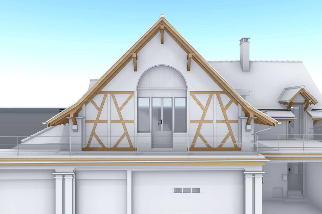 Aarau, 3D-Modell aus Gebäudevermessung, HMQ AG