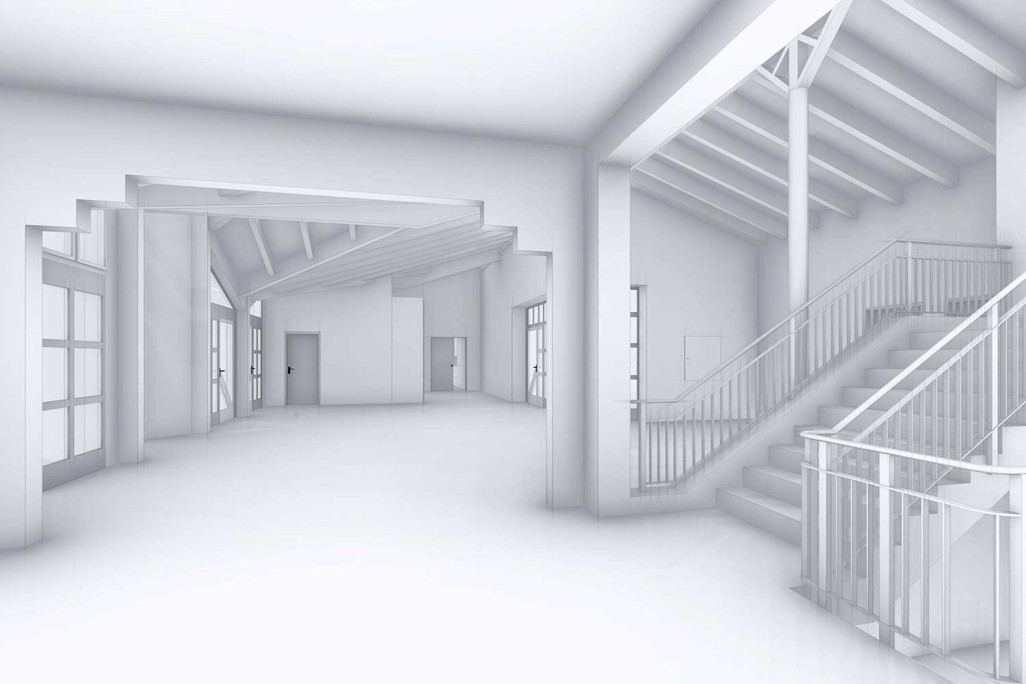 Schulhaus, 3D-Modell, HMQ AG