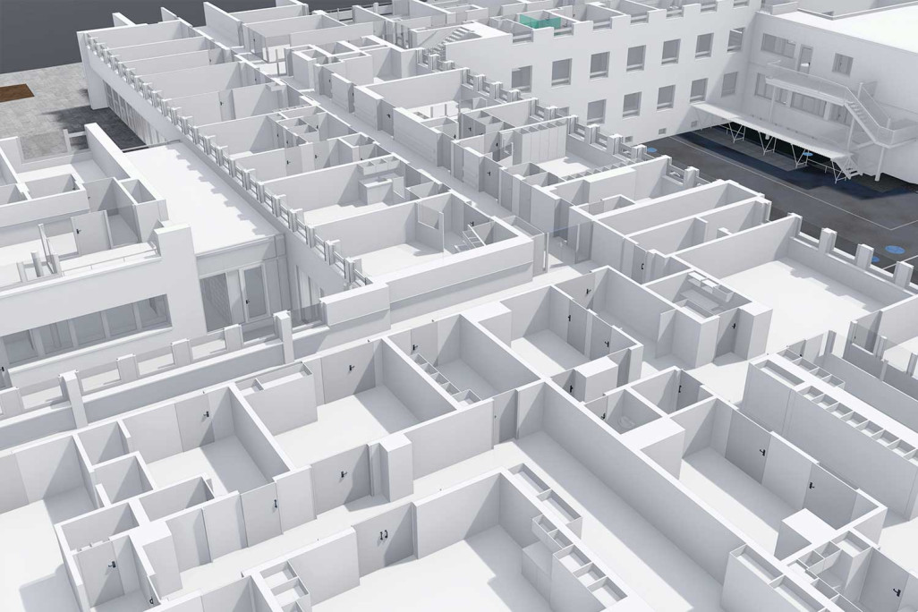 Spital Bülach, 3D-BIM-Modell, 3D-Grundriss, HMQ AG