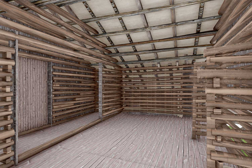 Maiensäss in Graubünden, Laerscanning 3D-Modell Konstruktion, HMQ AG