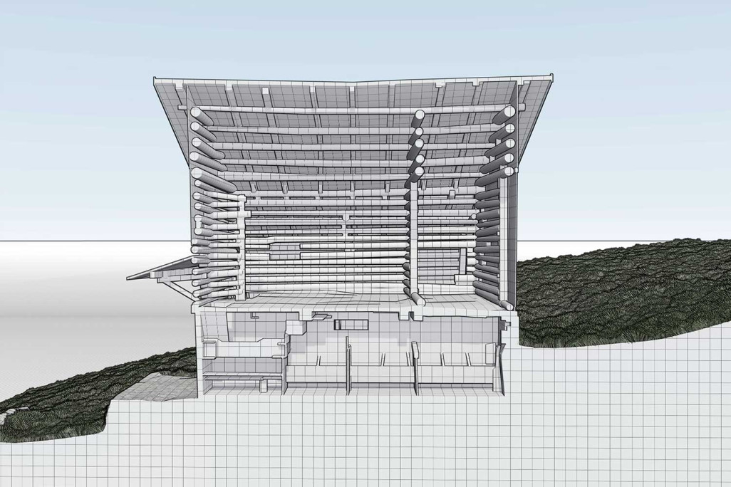 Maiensäss in Graubünden, Vermessung 3D-Querschnitt, HMQ AG