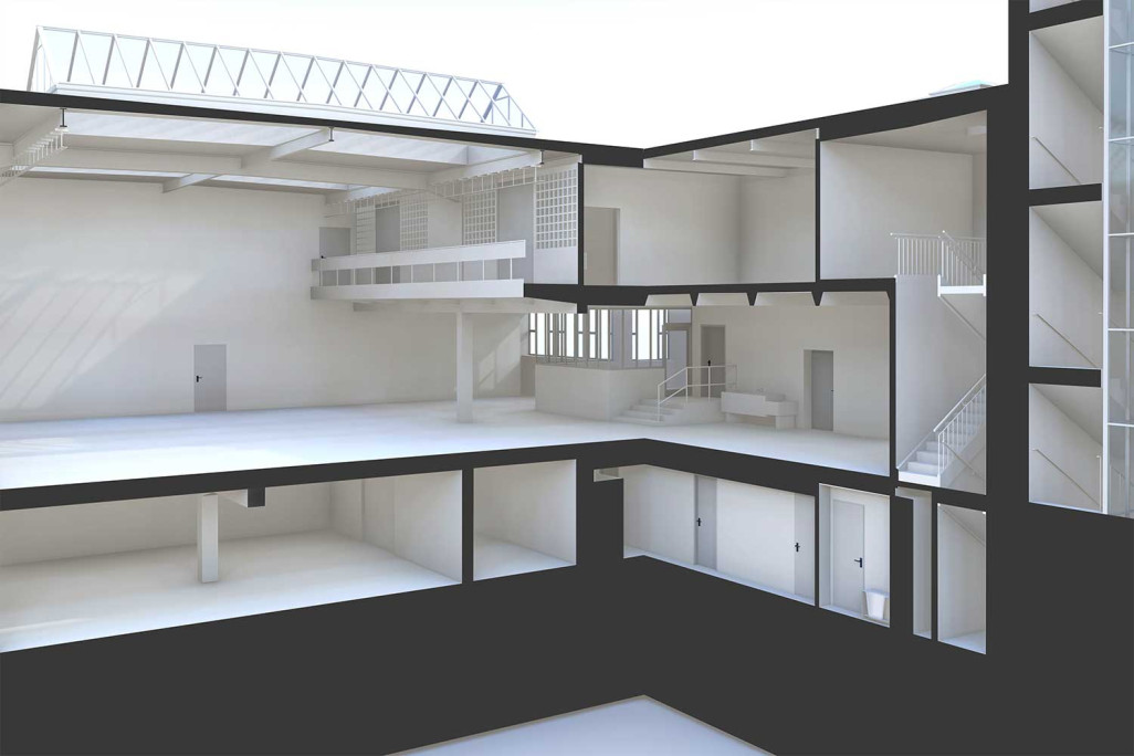 Winterthur, 3D-Modellierung aus 3D-Vermessung, 3D-Schnitt, HMQ AG