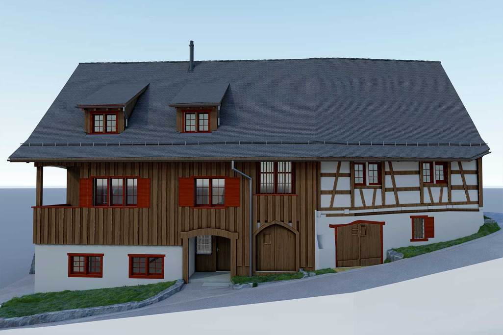 3D-Modell aus Gebäudeaufnahme, HMQ AG