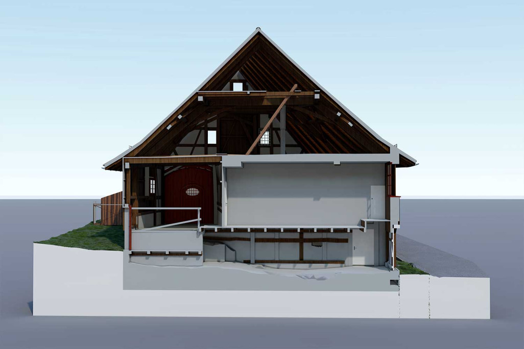 3D-Querschnitt aus 3D-Modell, HMQ AG