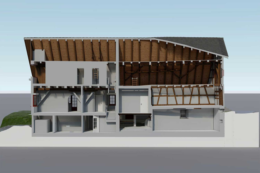 3D-Schnitt aus 3D-Modell, HMQ AG