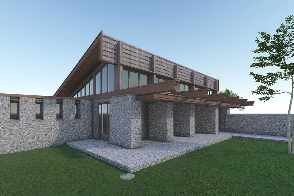 Gebäudevermessung im Tessin, 3D-Modell Bootshaus, HMQ AG