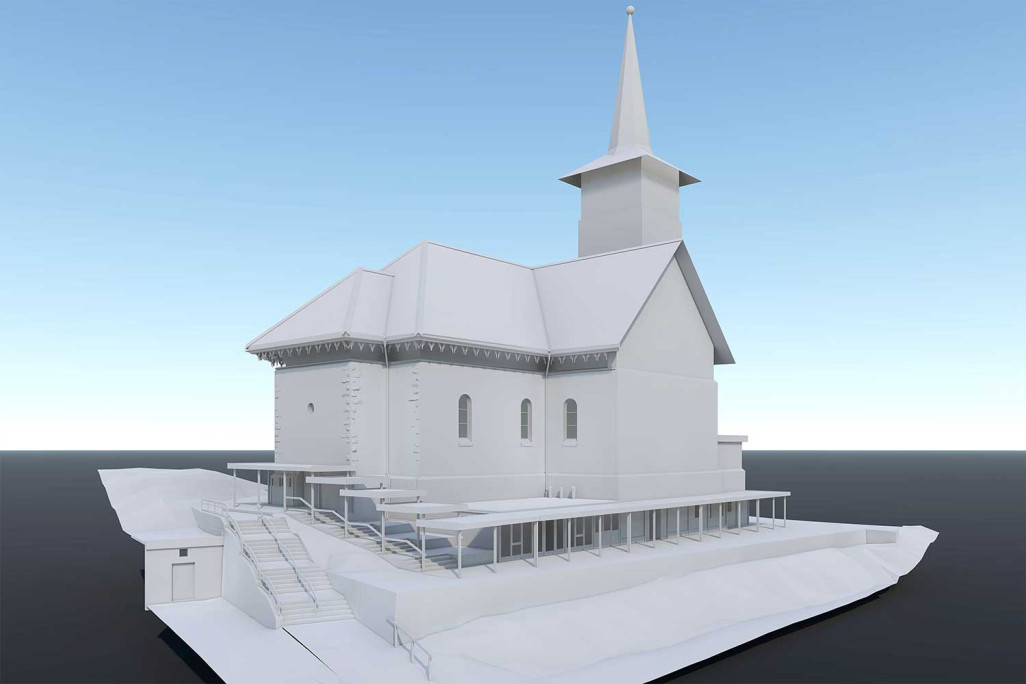 3D-Modell, Marienkirche Davos, HMQ AG