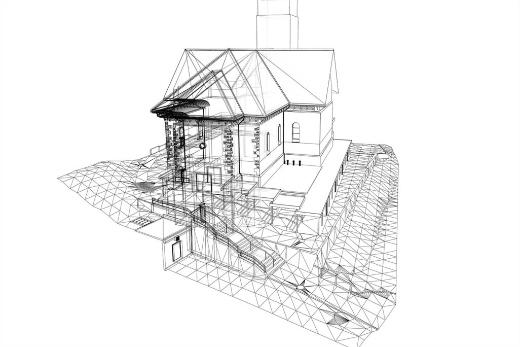 3D-Modellierung, Marienkirche Davos, HMQ AG