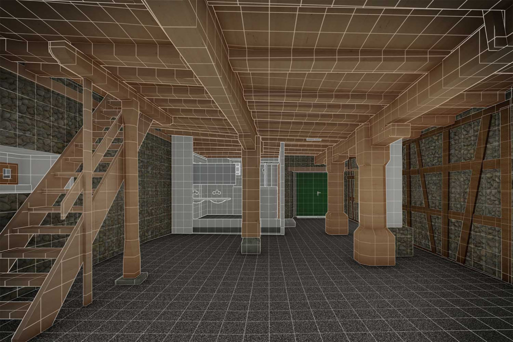 Zürich, 3D-Konstruktion Gesellenhaus in Stäfa, Gebäudevermessung, HMQ AG
