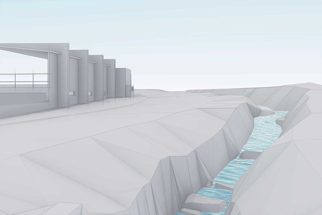 3D-Modell Tiefgarage mit Umgebung, HMQ AG