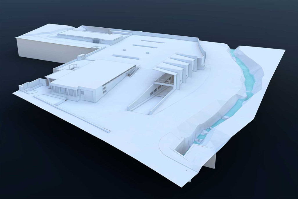 3D-Modell Tiefgarage und Umgebung, HMQ AG