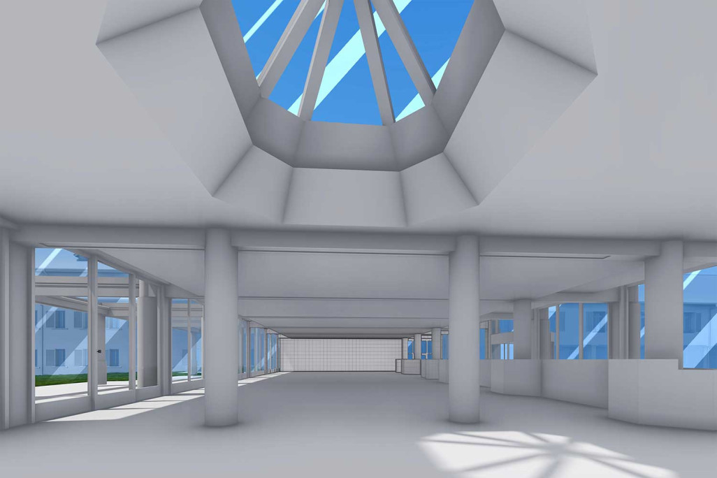 Kurhotel im Park, Schinznach-Bad, 3D-Modell aus Gebäudevermessung, HMQ AG
