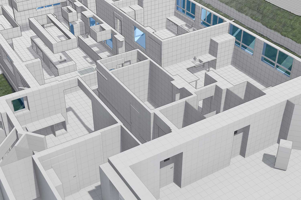 Kurhotel im Park, Schinznach-Bad, 3D-Grundriss aus Gebäudevermessung, HMQ AG