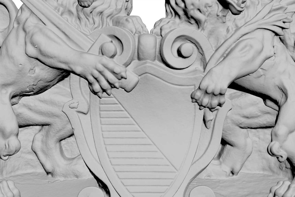 Zürich, 3D Löwenwappen Detail, HMQ AG