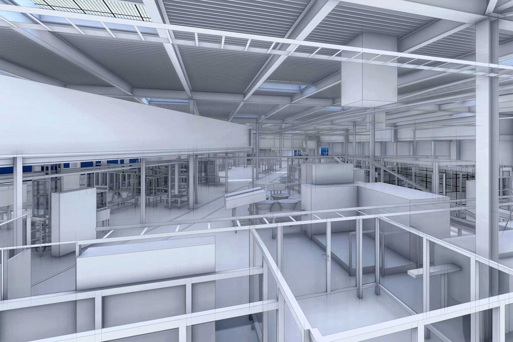 Jona, Geberit Halle 3D-Modell, HMQ AG