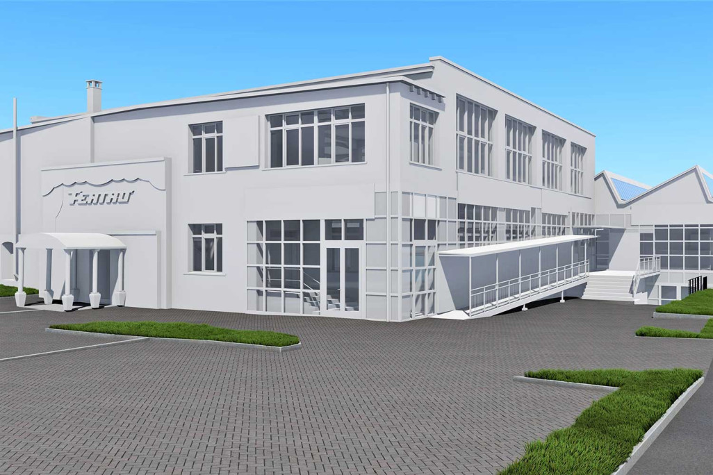 Gebäudevermessung, Fabrikanlage in Wetzikon ZH, 3D-Modell, HMQ AG