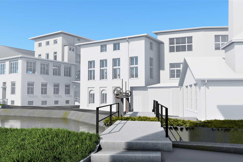 Gebäudevermessung, Fabrikgebäude in Wetzikon ZH, 3D-Modell, HMQ AG