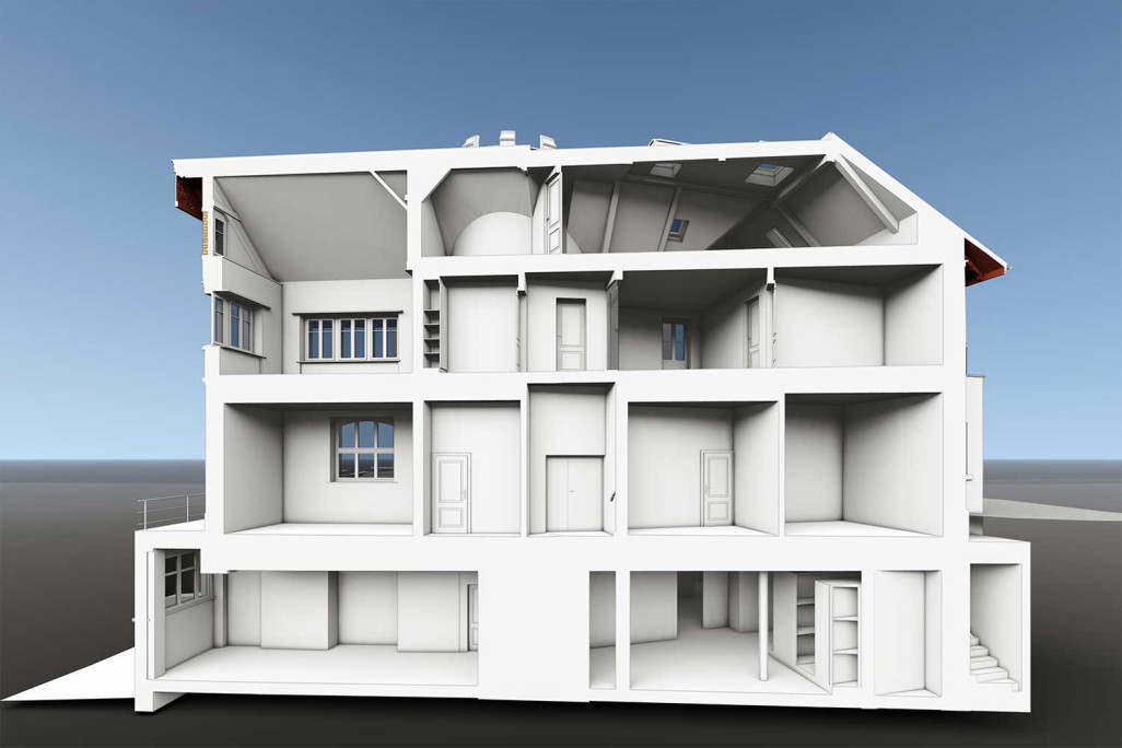 Zürich ZH, Rämiburg, 3D-Schnitt, HMQ AG