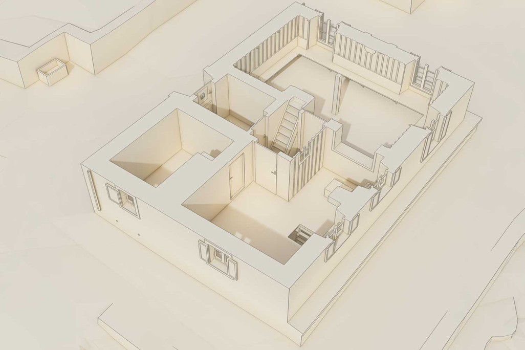 Saas-Grund VS, SAC Hütte Weissmies, 3D-Vermessung, HMQ AG