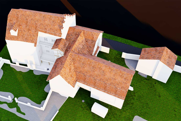 Haus mit Scheune