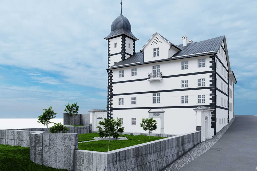 Flims GR, Gebäudevermessung, 3D-Ansichten, HMQ AG
