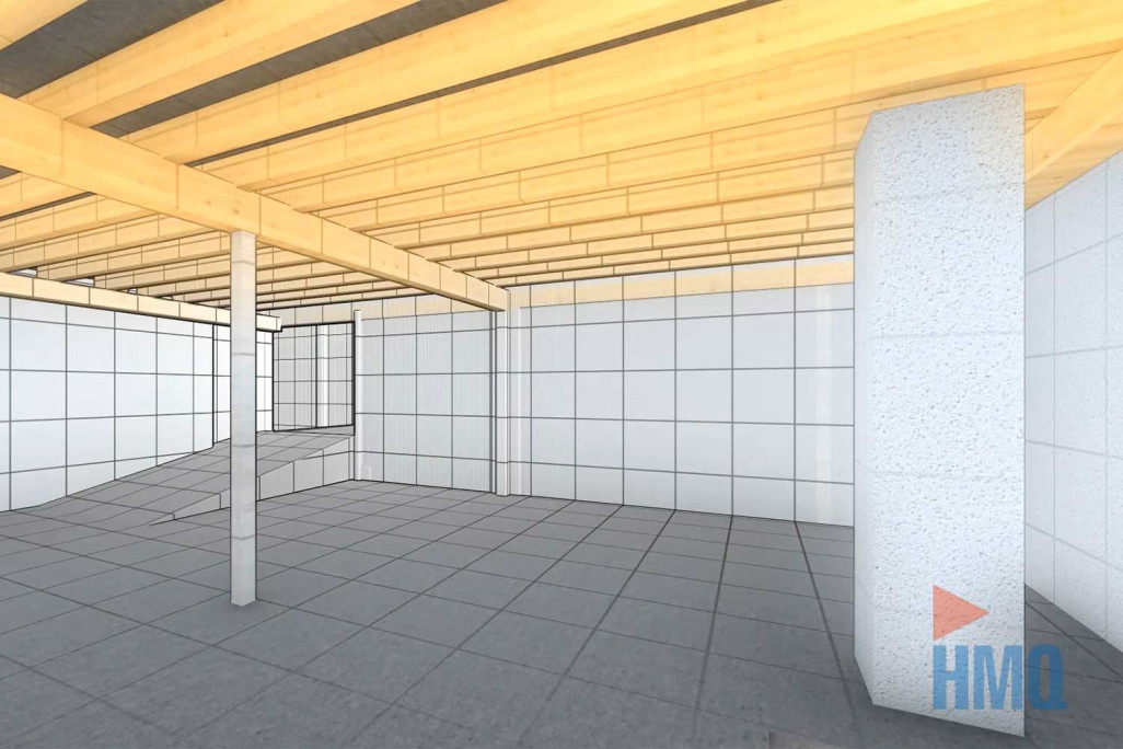 3D-Modeling Dachkonstruktion, HMQ AG