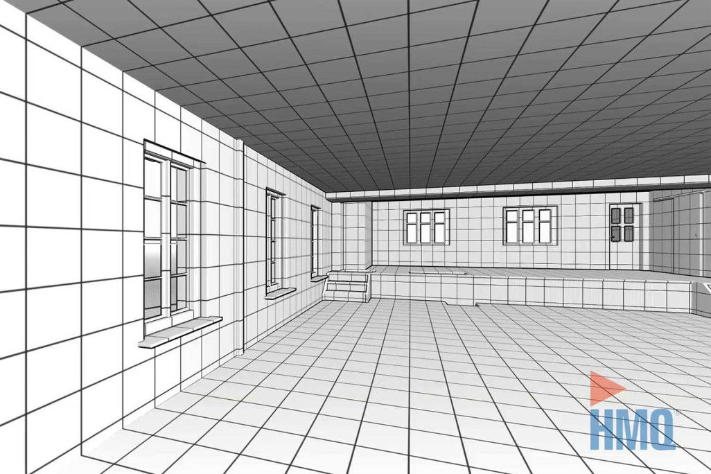 3D-Modell mit 3D-Mesh, HMQ AG