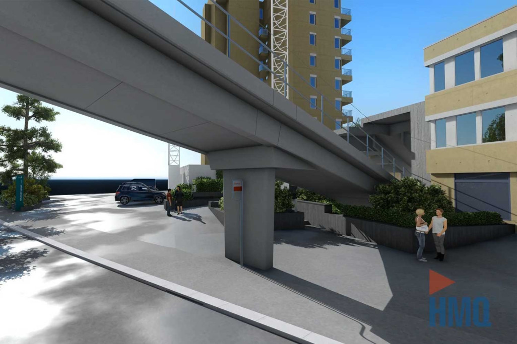 3D-Modell Dolderbahn Brücke, HMQ AG