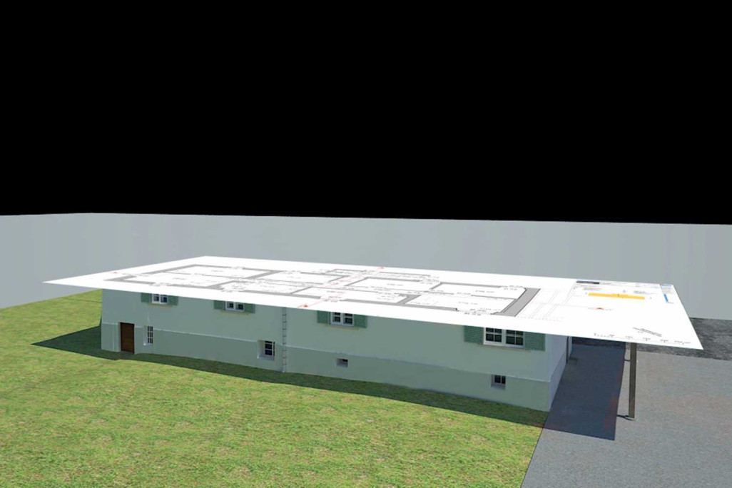 3D-Modellierung aus 2D-Grundriss, HMQ AG