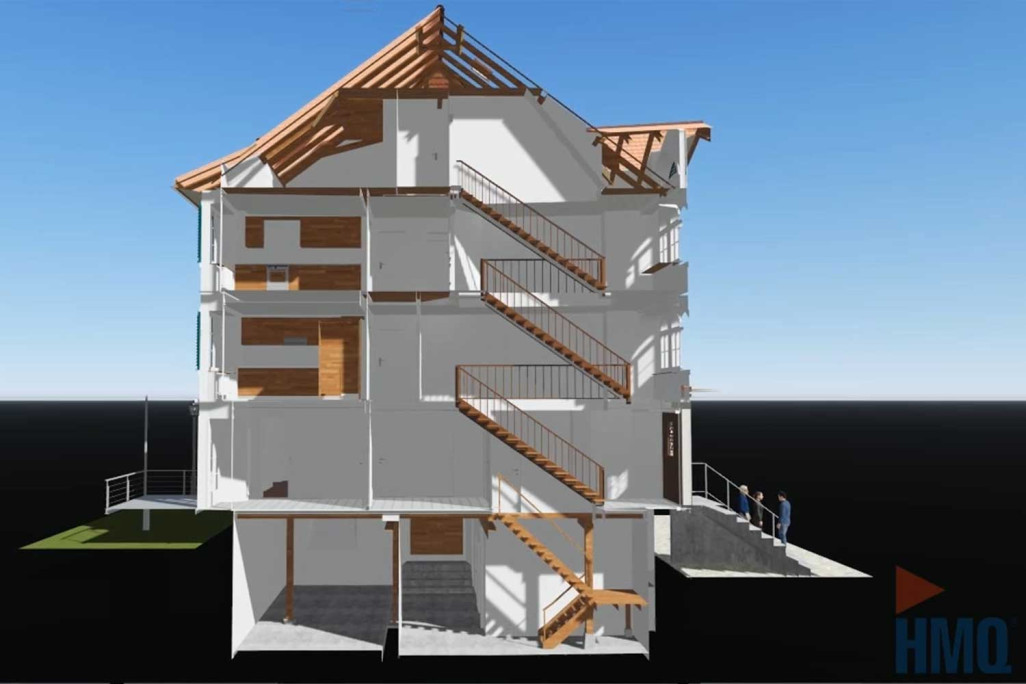 3D-Modell Querschnitt, HMQ AG