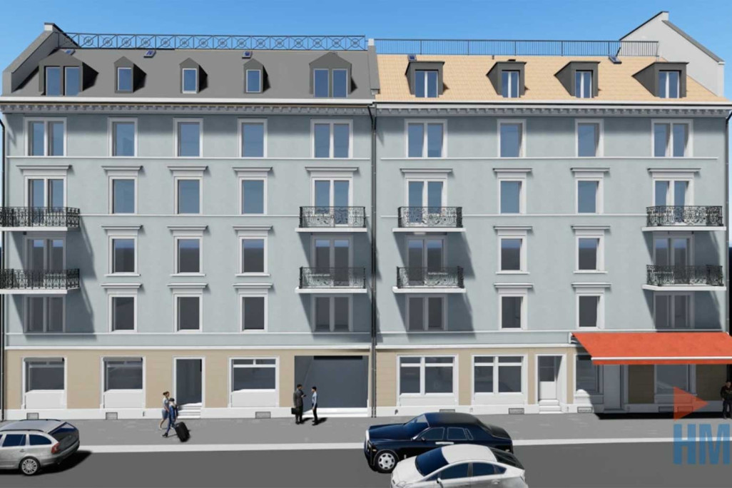 3D-Modell Mehrfamilienhaus in Zürich, HMQ AG