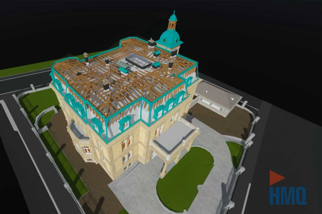 Zürich, Villa Windegg, 3D-Modell, HMQ AG