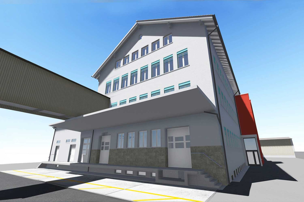 Sursee, Industrieanlage Ramseier, 3D-Modell, HMQ AG