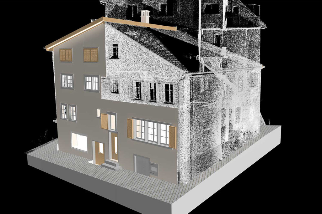 3D-Modell aus 3D-Laserscanning, HMQ AG