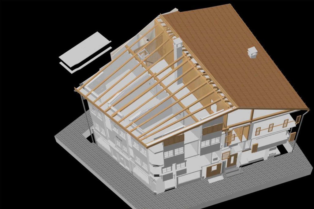 3D-Modell aus 3D-Laserscanning, HMQ AG