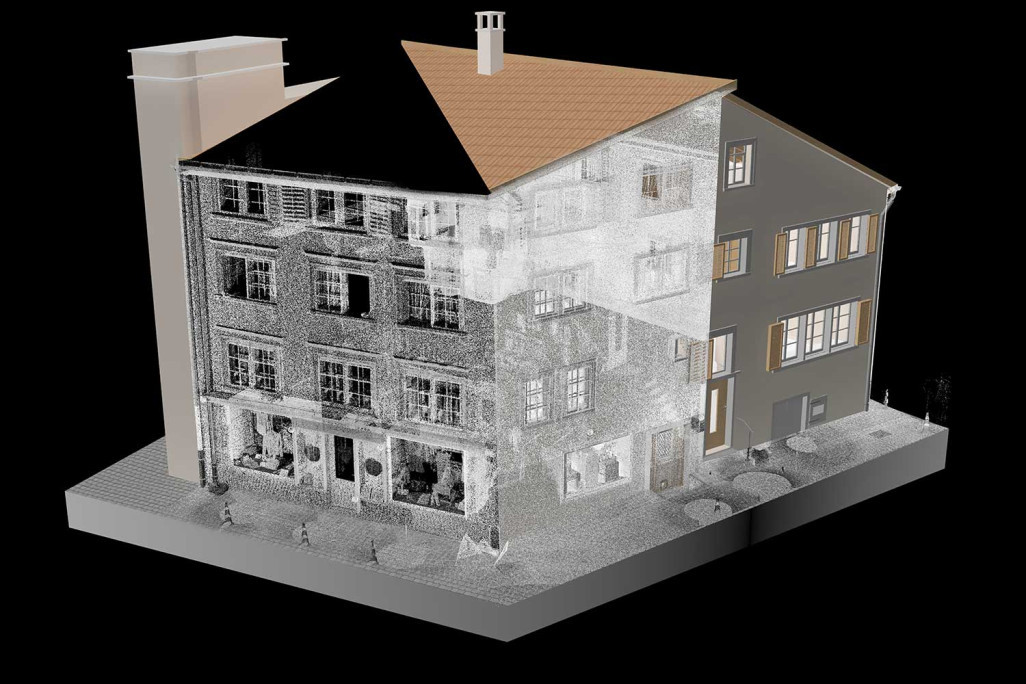 3D-Modellierung aus 3D-Laserscanning, HMQ AG