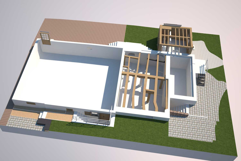 3D-Modell aus Gebäudeaufnahme, HMQ AG