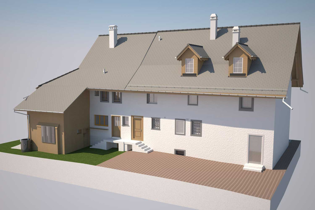 3D-Modellierung aus Gebäudeaufnahme, HMQ AG