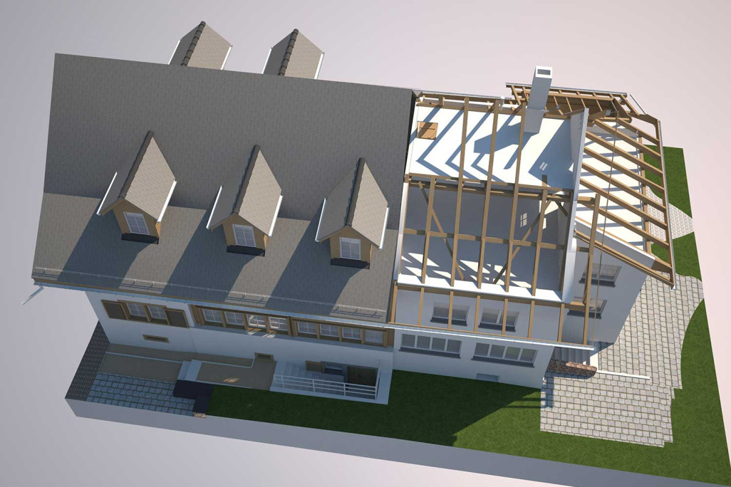 3D-Modellierung aus Gebäudevermessung, HMQ AG