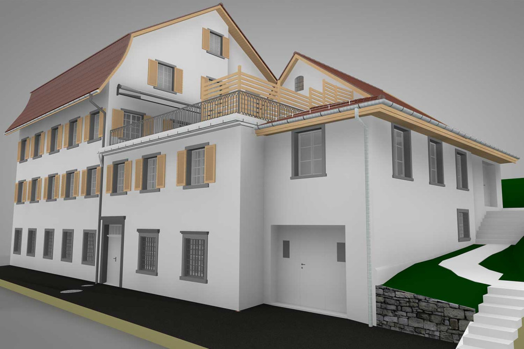 3D-Modell in ArchiCAD, HMQ AG