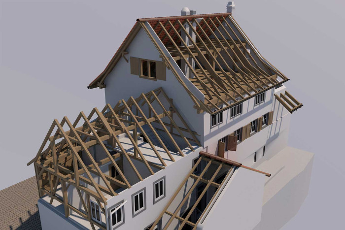 Wohnhaus mit Scheunenteil