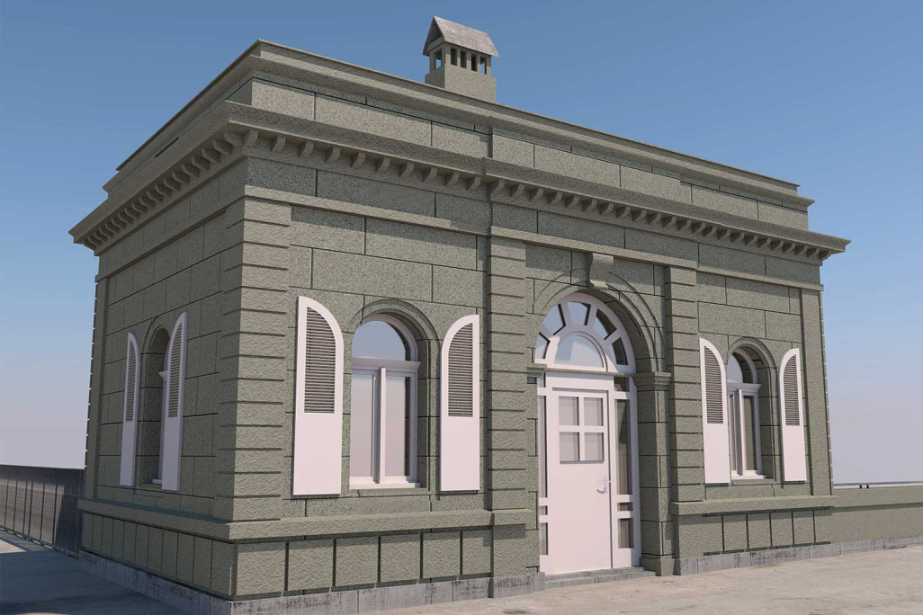 Bern, Gebäudevermessung 3D-Modell Zollhaus, HMQ AG