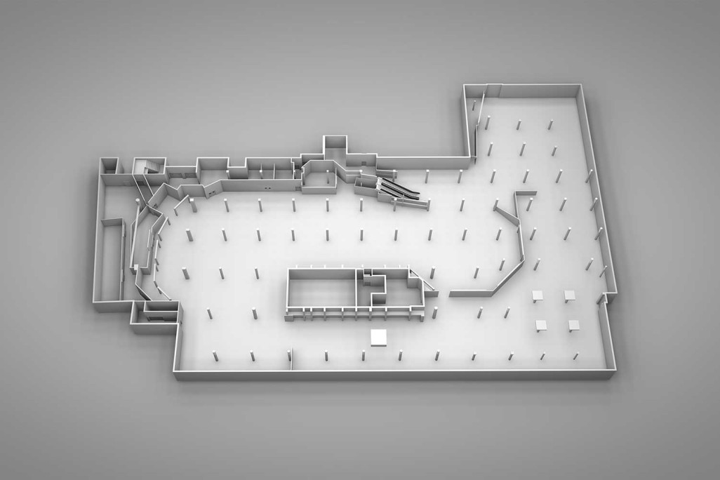 Zürich, Migros Limmatplatz, 3D-Modell, HMQ AG
