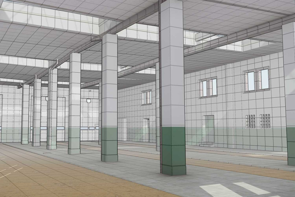 Lokremise Chur, 3D-CAD-Modellierung, HMQ AG