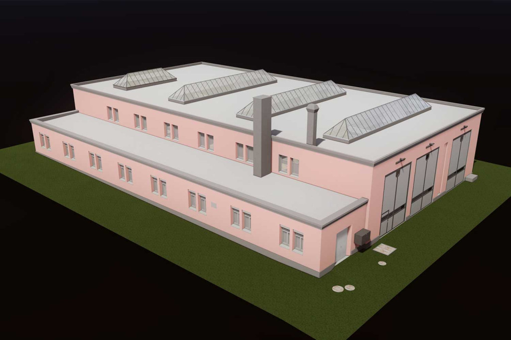 Lokremise Chur, 3D-CAD-Modell, HMQ AG