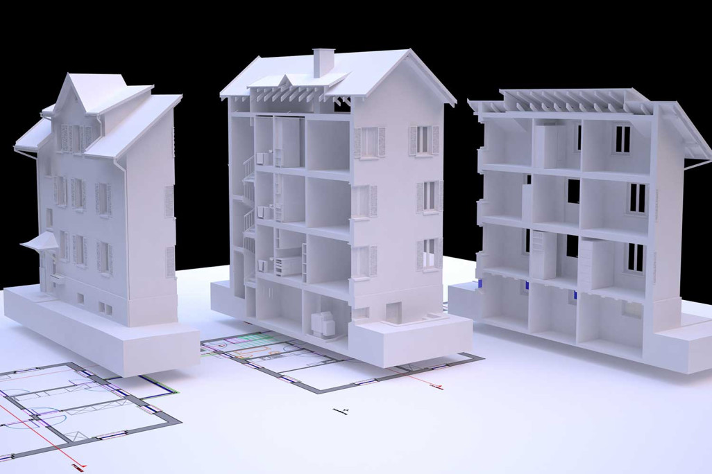 Geometrisch korrekter 3D-Modell Schnitte, HMQ AG