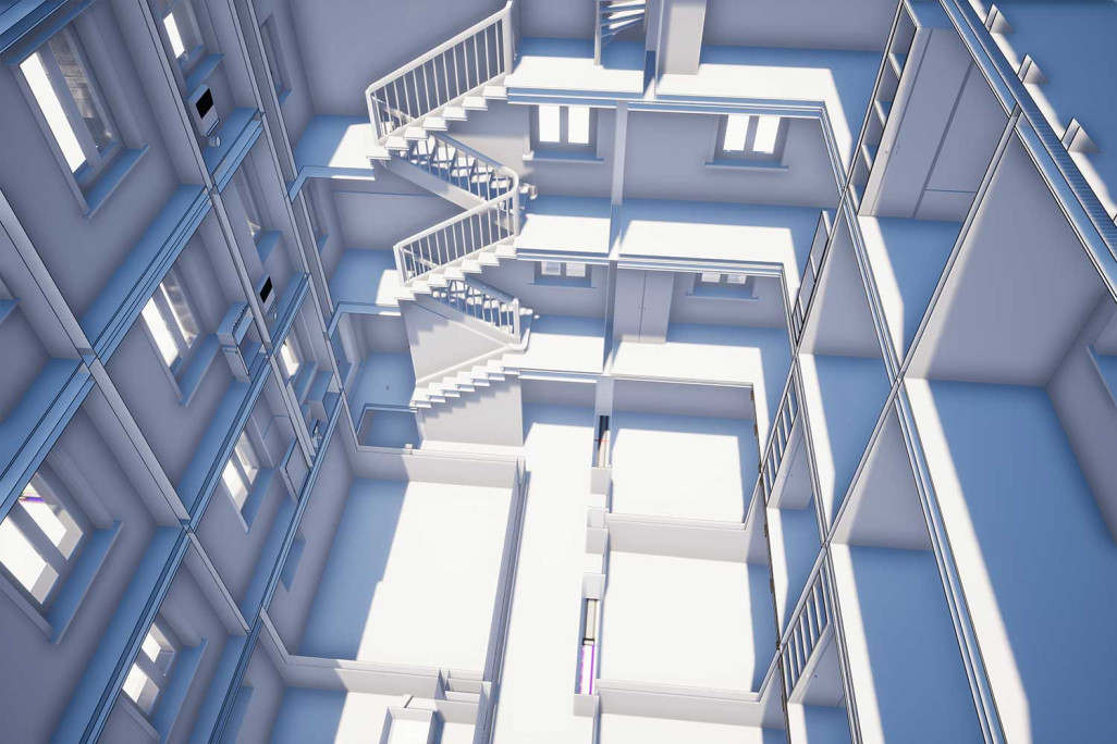 Geometrisches 3D-Gebaeudemodell, HMQ AG